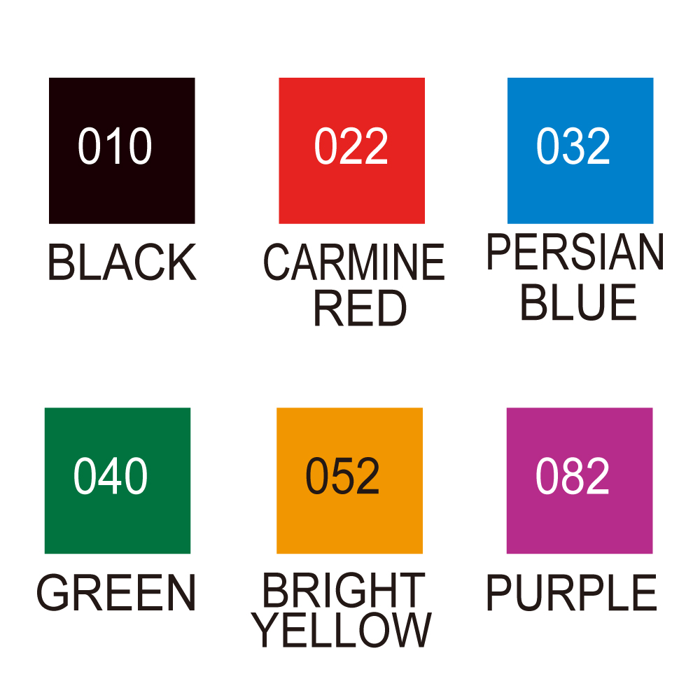 Kuretake Zig Clean Color Color Chart